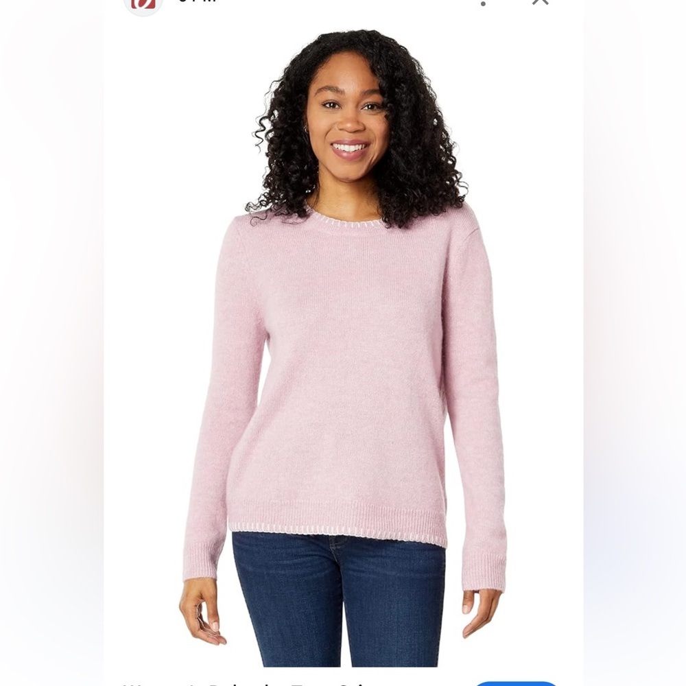 dylan Pink Crew Neck Sweater